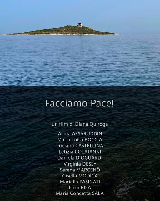 locandina del video Facciamo pace con foto di Isola delle Femmine sul mare